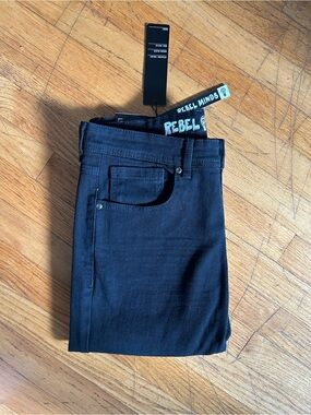 Rebel Minds Men’s Skinny Black Jeans